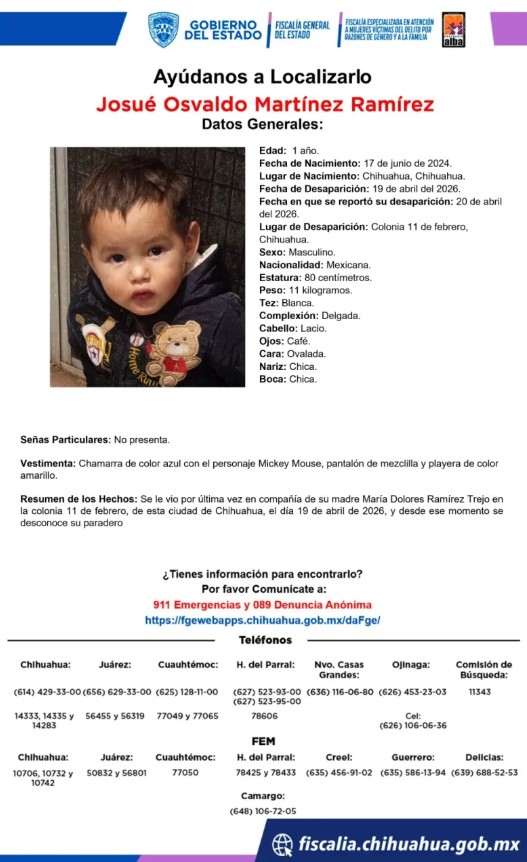 Buscan a adolescente y su bebé desap4rec1dos desde el 19 de abril 2