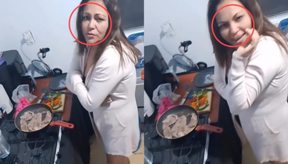 Graba a su esposa preparándole lonche sin saber en qué día ni a qué hora era 24