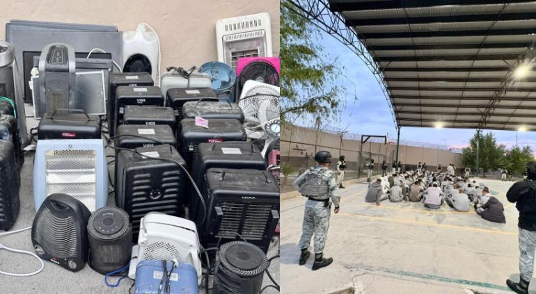 Más de 250 objetos prohibidos fueron asegurados durante revisión en el penal; participaron más de 400 elementos