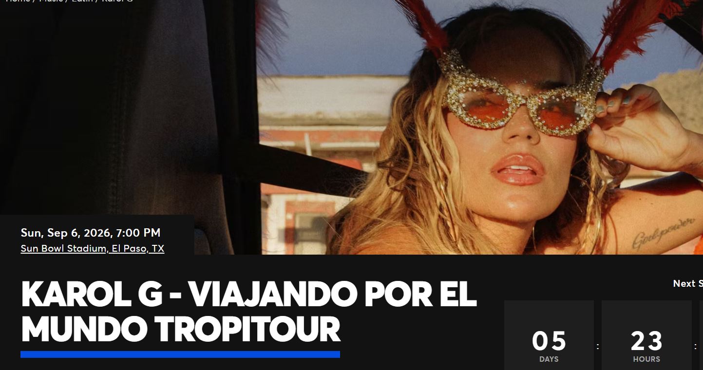 Karol G confirma concierto en El Paso: fecha, lugar y venta de boletos 1