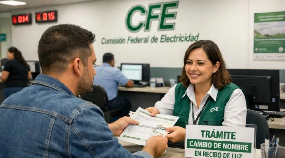 Ésta es la forma correcta de cambiar GRATIS el nombre del titular de tu recibo de luz de la CFE 1