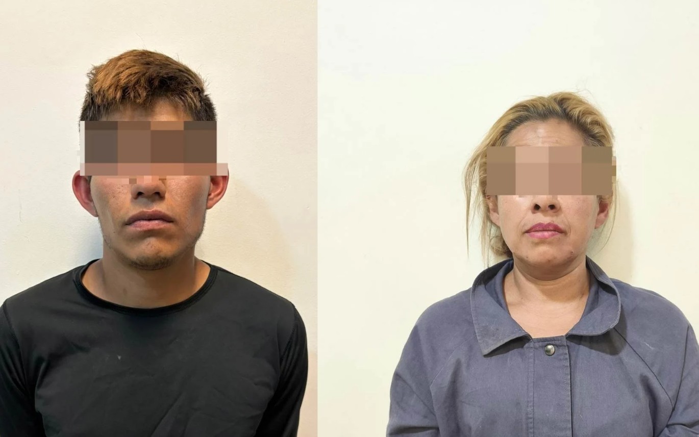 Caen hombre y mujer con dr0g4 en operativo en la colonia El Jarudo 1