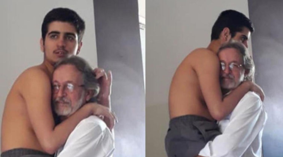 Abuelo carga a su nieto autista de 17 años y conmueve a miles 1