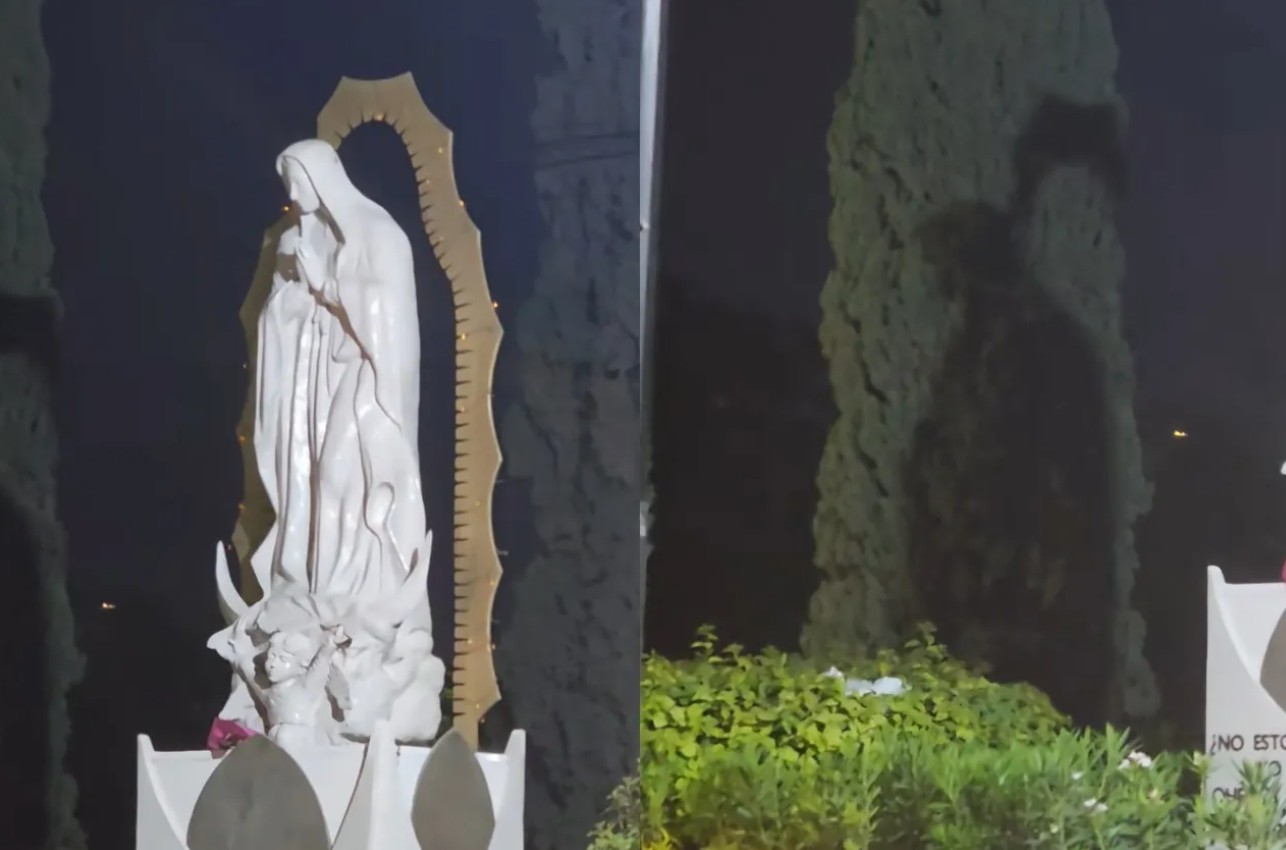Virgen proyecta sombra de “La Mu3rte” y desata escalofríos 1