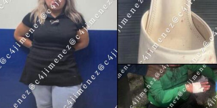 Mujer agr3de a su esposo con un tacón y es detenida 1