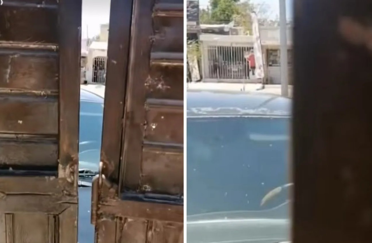 Hombre queda atrapado en su propia casa por un auto mal estacionado 1