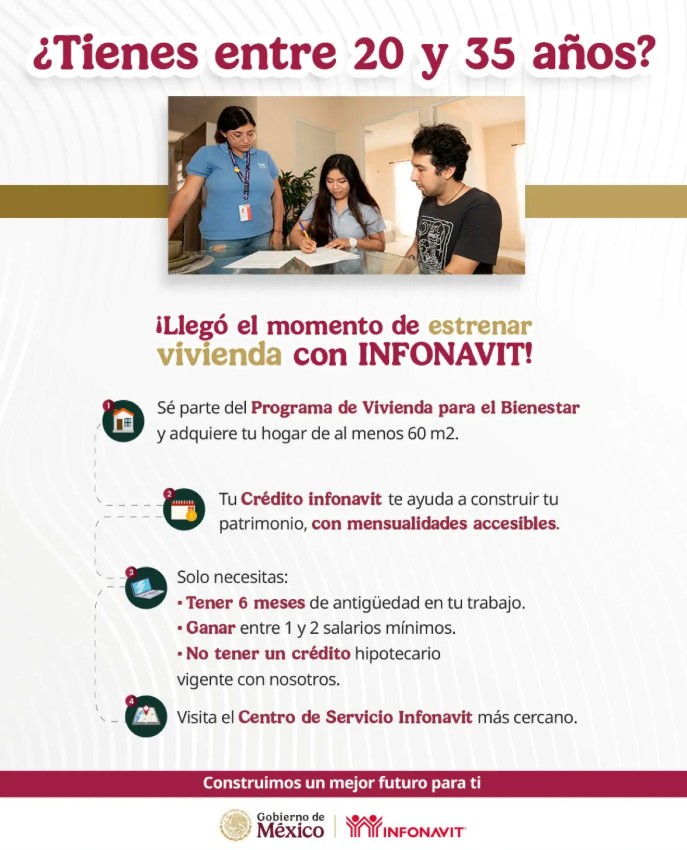 Infonavit lanza casas para jóvenes con pagos bajos y requisitos mínimos 2
