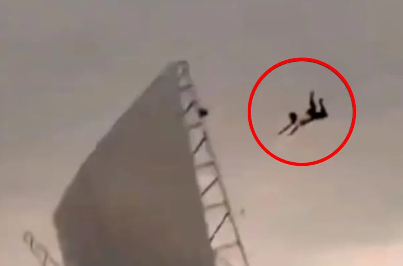 Video capta momento en que tormenta arrastra a hombre por los aires 49