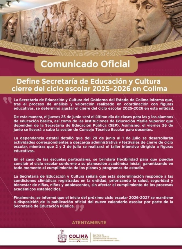 Estas escuelas sí saldrán antes de vacaciones en el ciclo escolar 2025-2026 2