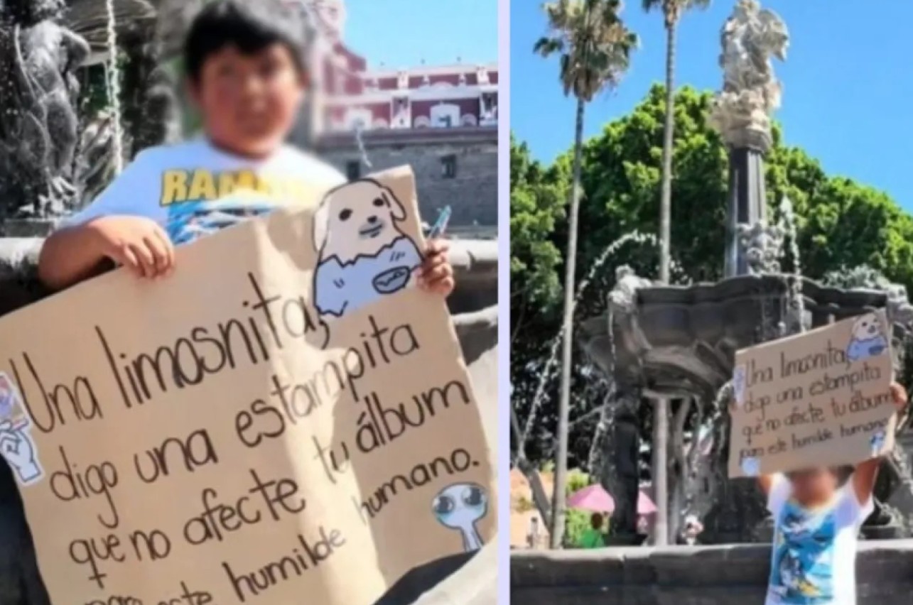 Niño conmueve al pedir estampas sobrantes para llenar su álbum del Mundial 29