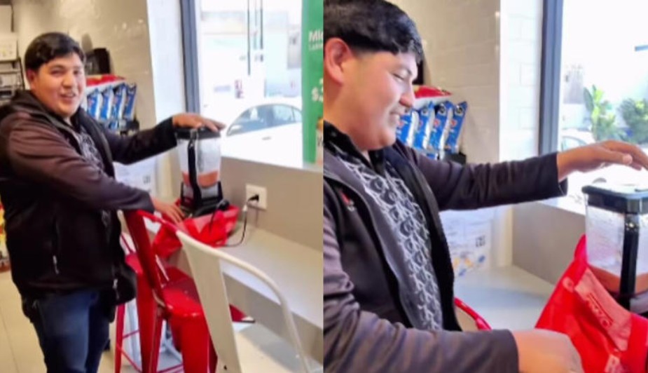 Se le olvidó pagar la luz y terminó licuando salsa en un Seven Eleven 102