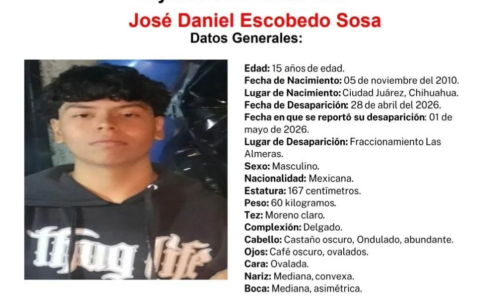 Desaparece adolescente tras salir de su domicilio en Las Almeras 1