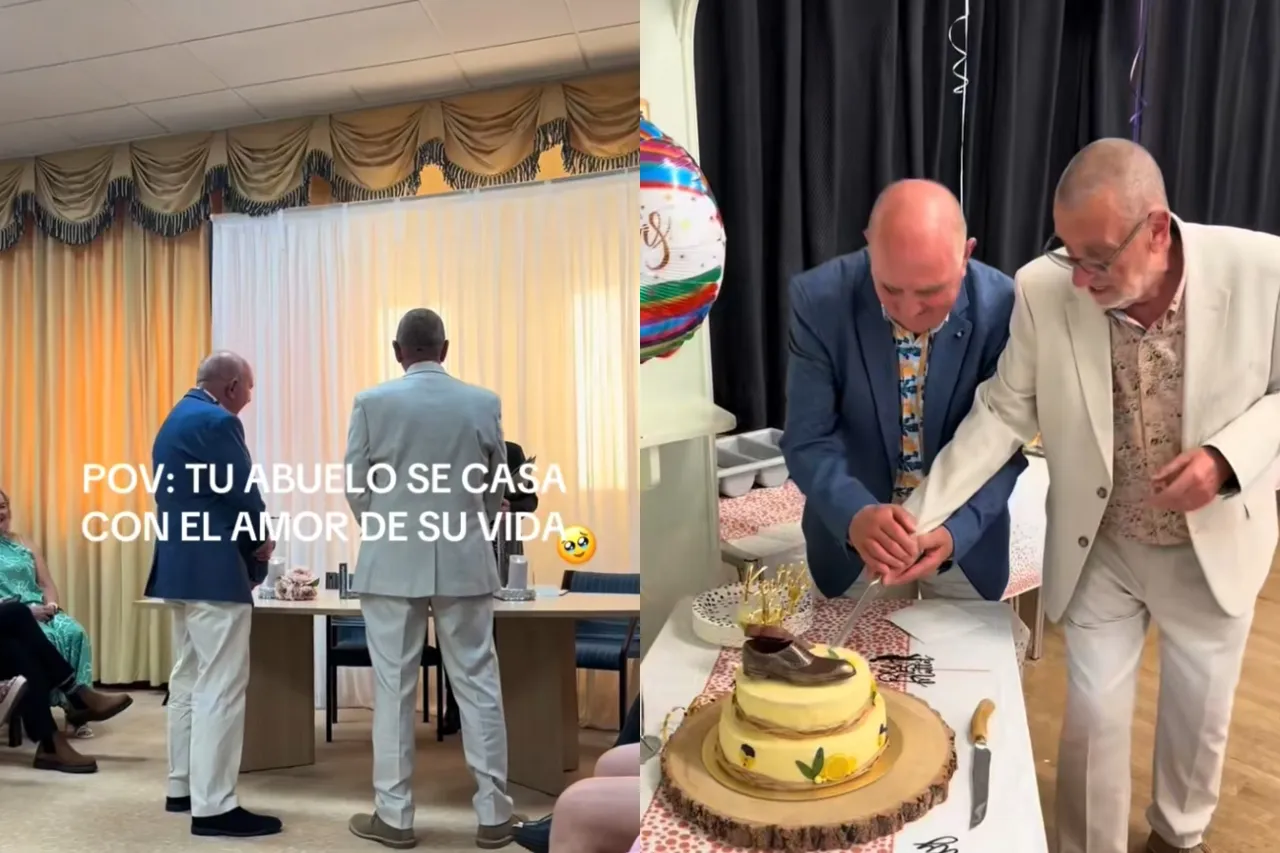Nieta presume boda de su abuelo con su mejor amigo 1