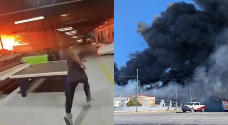 ¡Todos corrían! Así comenzó incendio en Sun Packaging 1