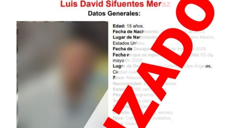 Hallaron a Luis David, adolescente desaparecido en Ciudad Juárez 1