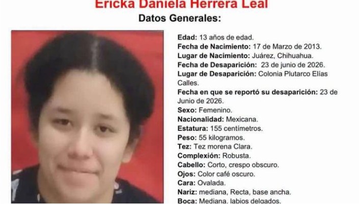 Buscan a Ericka Daniela de 13 años; des4par3ció hace más de dos semanas 1