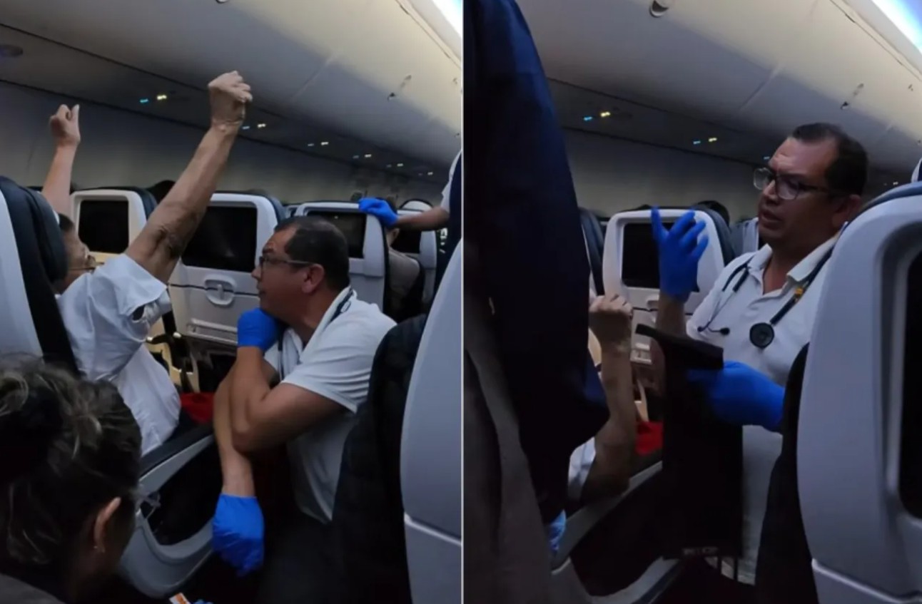 Paramédico juarense atiende em3rg3ncia durante vuelo a Cancún 1