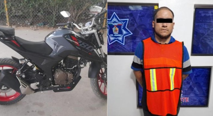 Arrestan a hombre de 28 años por posesión de motocicleta r0b4da 1