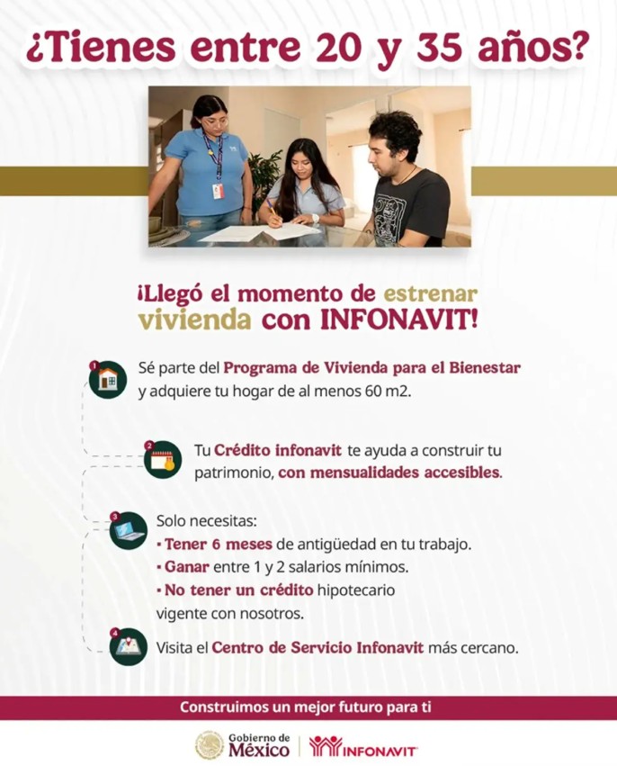 ¡Ya podrás tener tu casa! Infonavit lanza programa para jóvenes de 20 a 35 años 2
