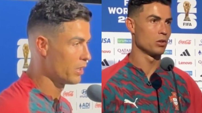 Así reaccionó Cristiano Ronaldo cuando le preguntaron por Messi 1