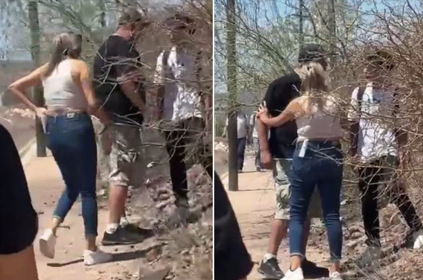 Padre encara y amenaza a estudiante por presunto ciberacoso contra su hija; quedó grabado en video