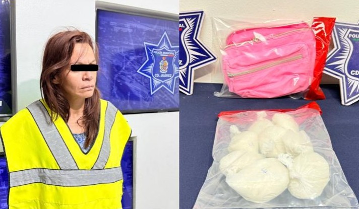 Aseguran cr1st4l valuado en 100 mil pes0s y arrestan a mujer 1