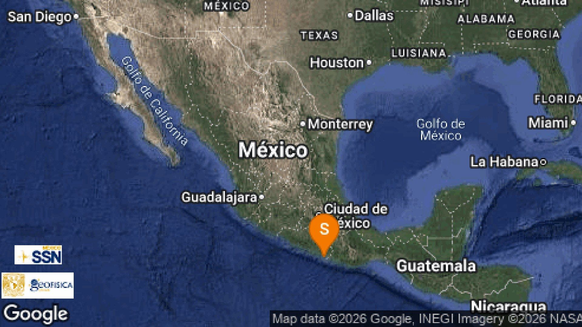 Tiembla en Guerrero previo al impacto de la tormenta tropical Boris