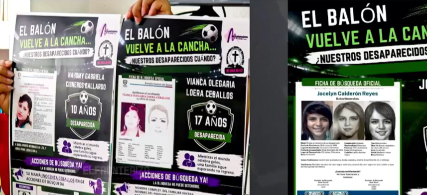 Campaña futbolera por desaparecidas 1