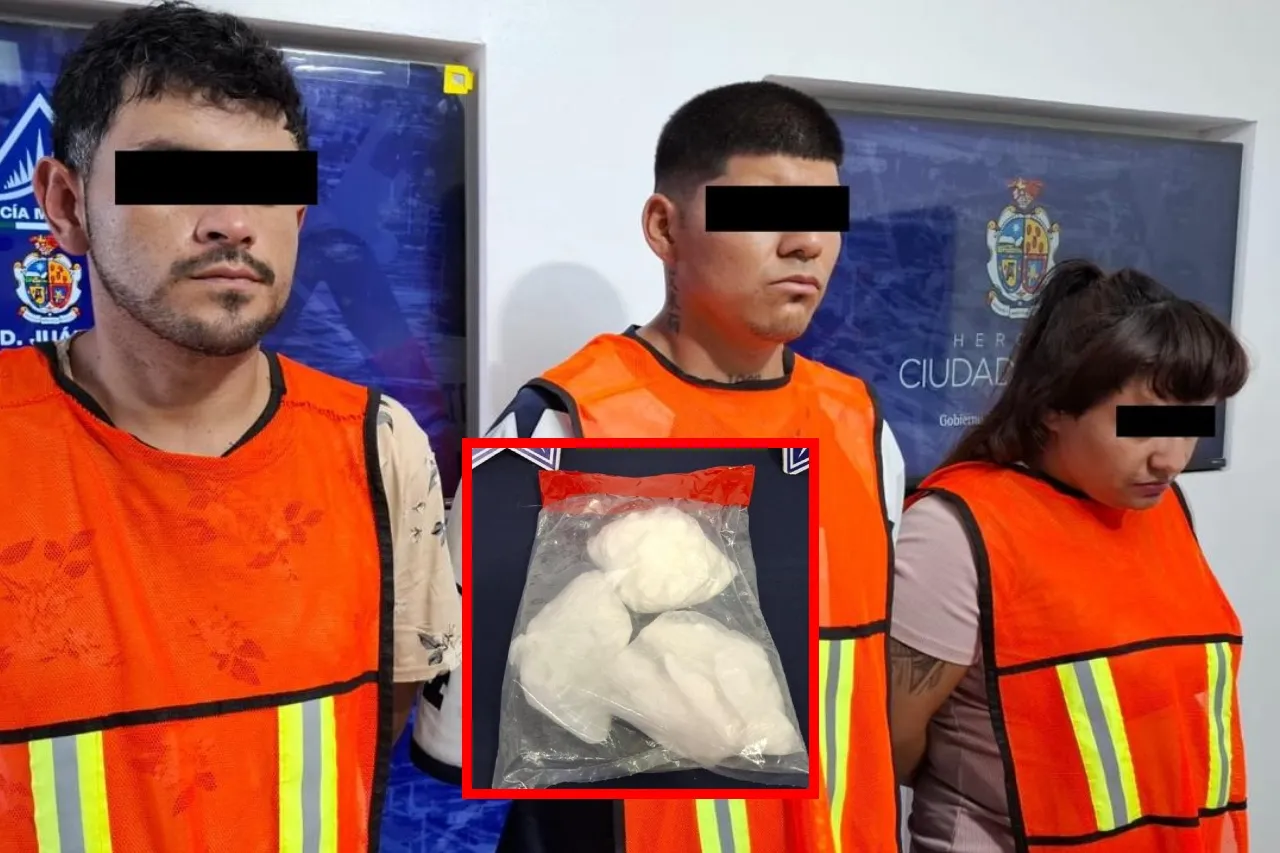 Aseguran más de 700 gramos de droga y detienen a tres personas en Juárez 1