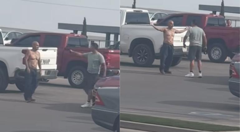 ¡Furia al volante! Hombre saca arma durante pelea tras choque 1