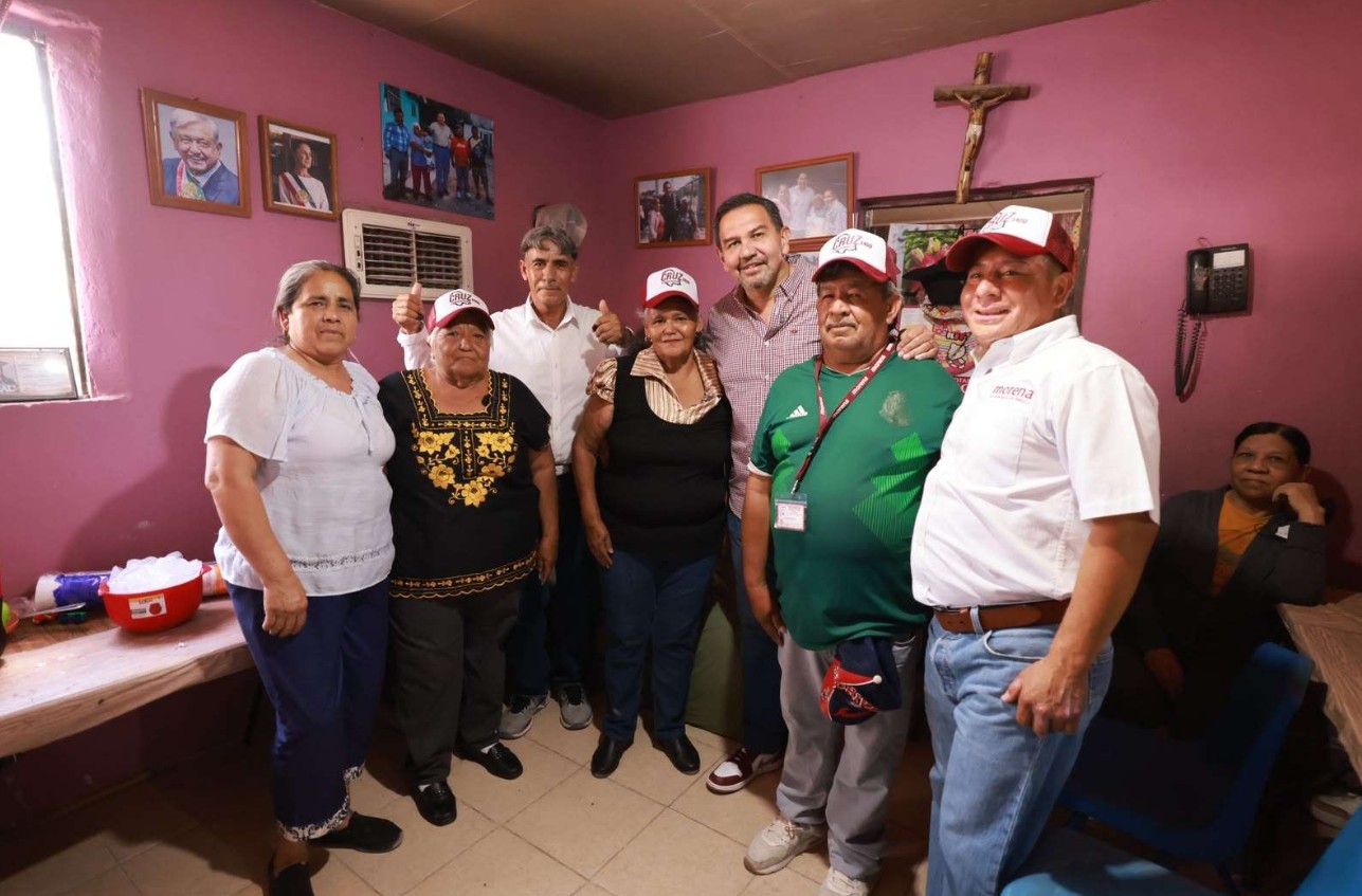 Cruz Pérez Cuéllar se reúne con fundadores de Morena en Ciudad Juárez