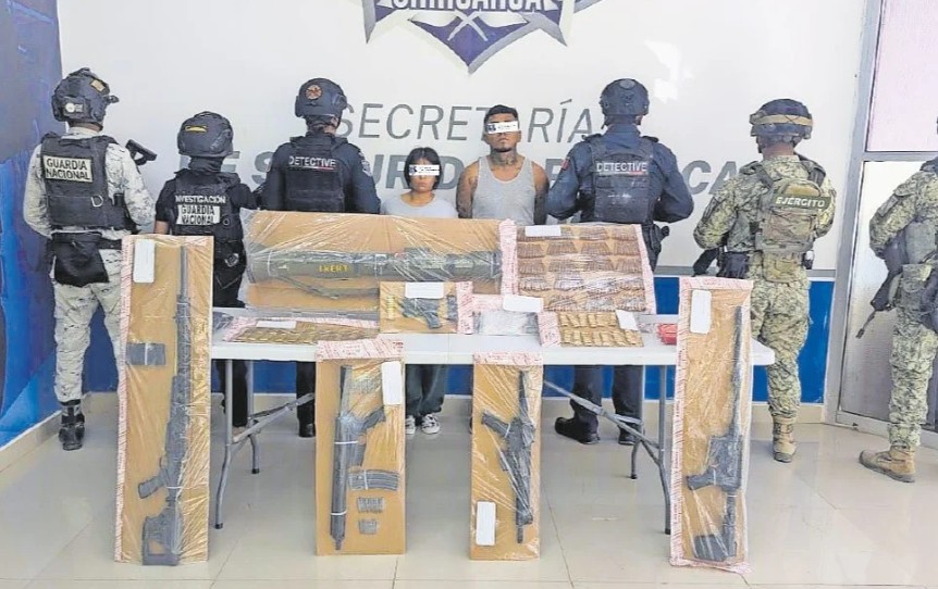 Caen con arm4m3nto militar y mil p4stillas de f3nt4nil0 en Ciudad Juárez