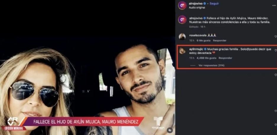Aylín Mujica rompe el silencio tras la mu3rte de su hijo Mauro "Maahez": "Estoy devastada" 2