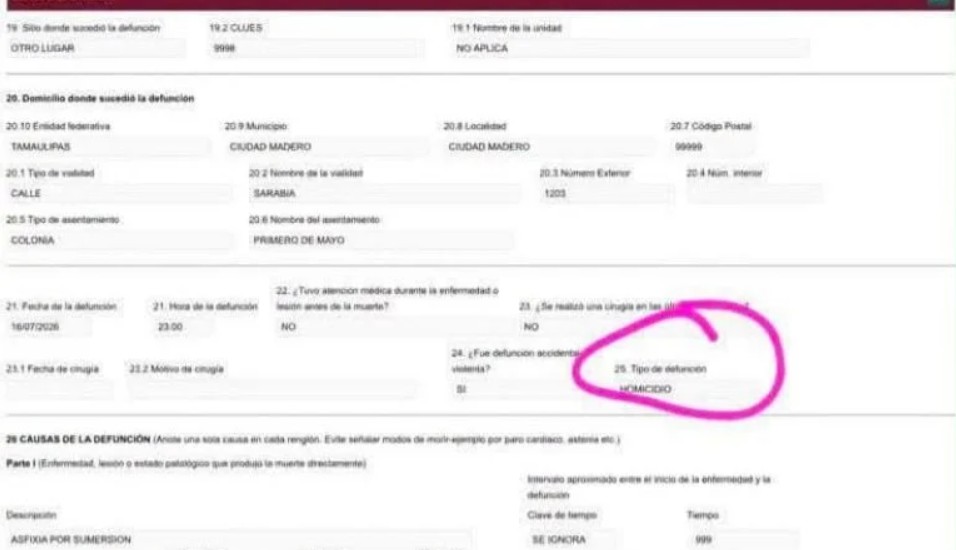 Certificado de defunción de Dafne Quintos clasifica su mu3rt3 como h0mic1dio; familia exige justicia 2