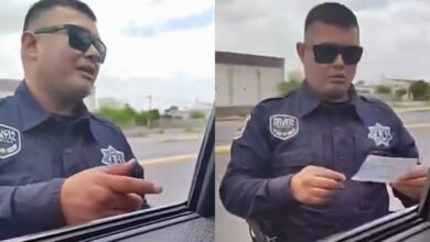 “Te los regreso, pero borra el video”: exhiben presunta mordida de policía 2