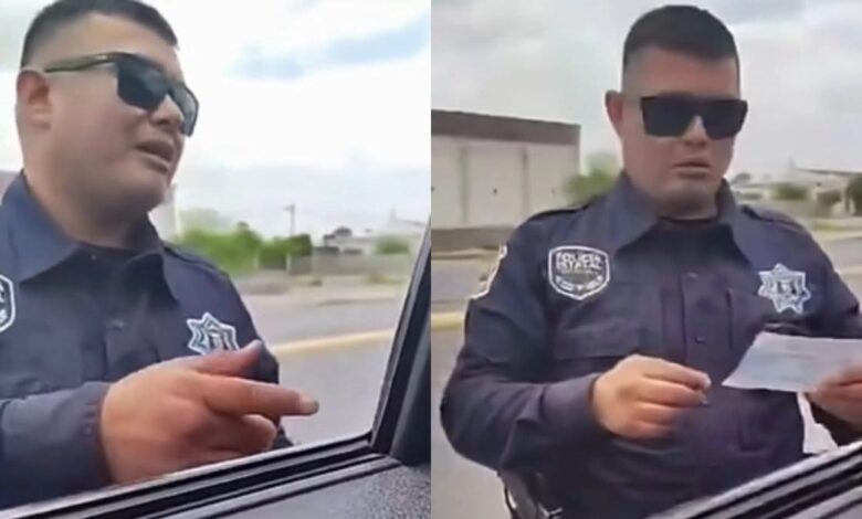 “Te los regreso, pero borra el video”: exhiben presunta mordida de policía 1