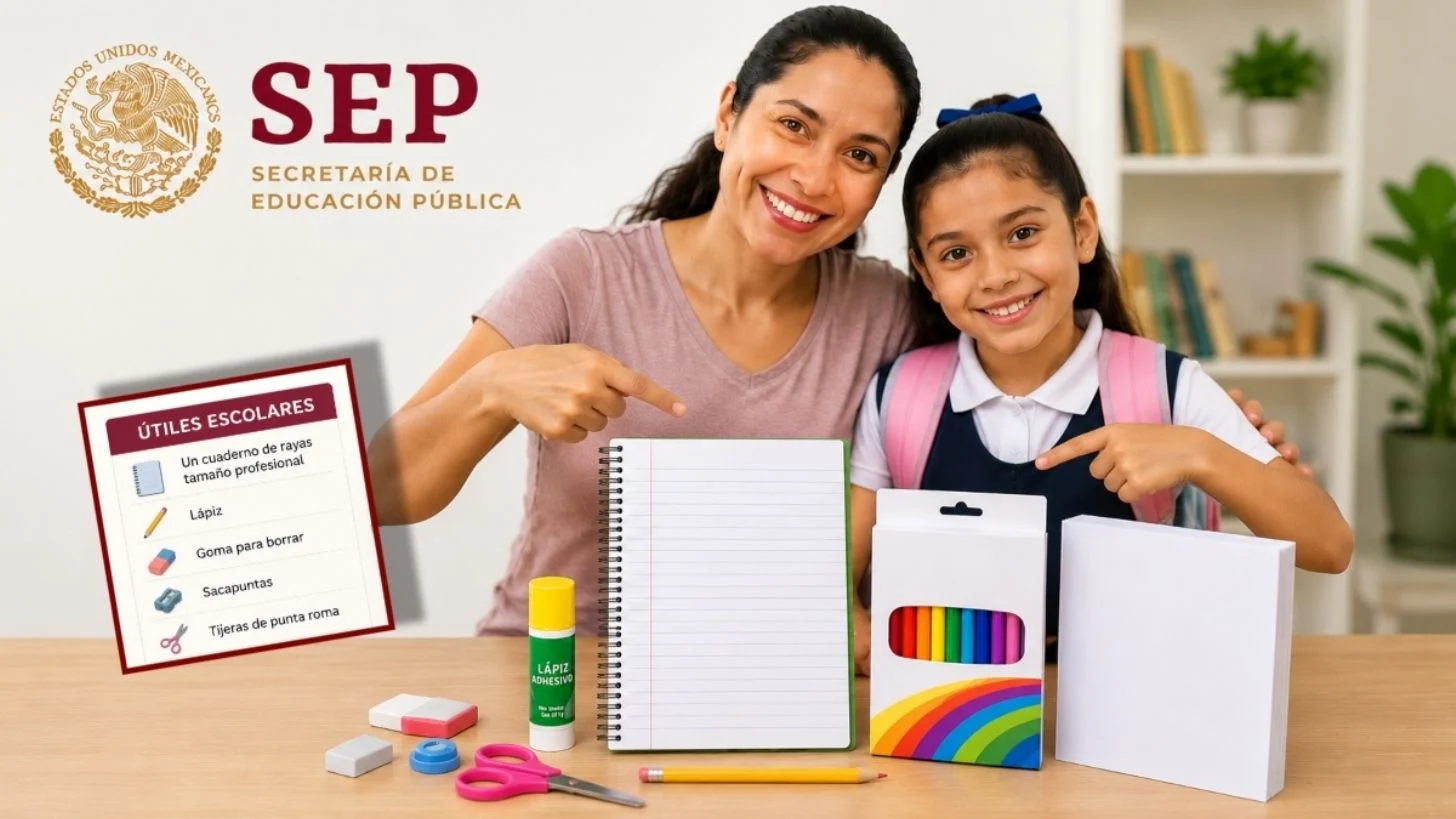 SEP publica lista oficial de útiles escolares para el ciclo 2026-2027