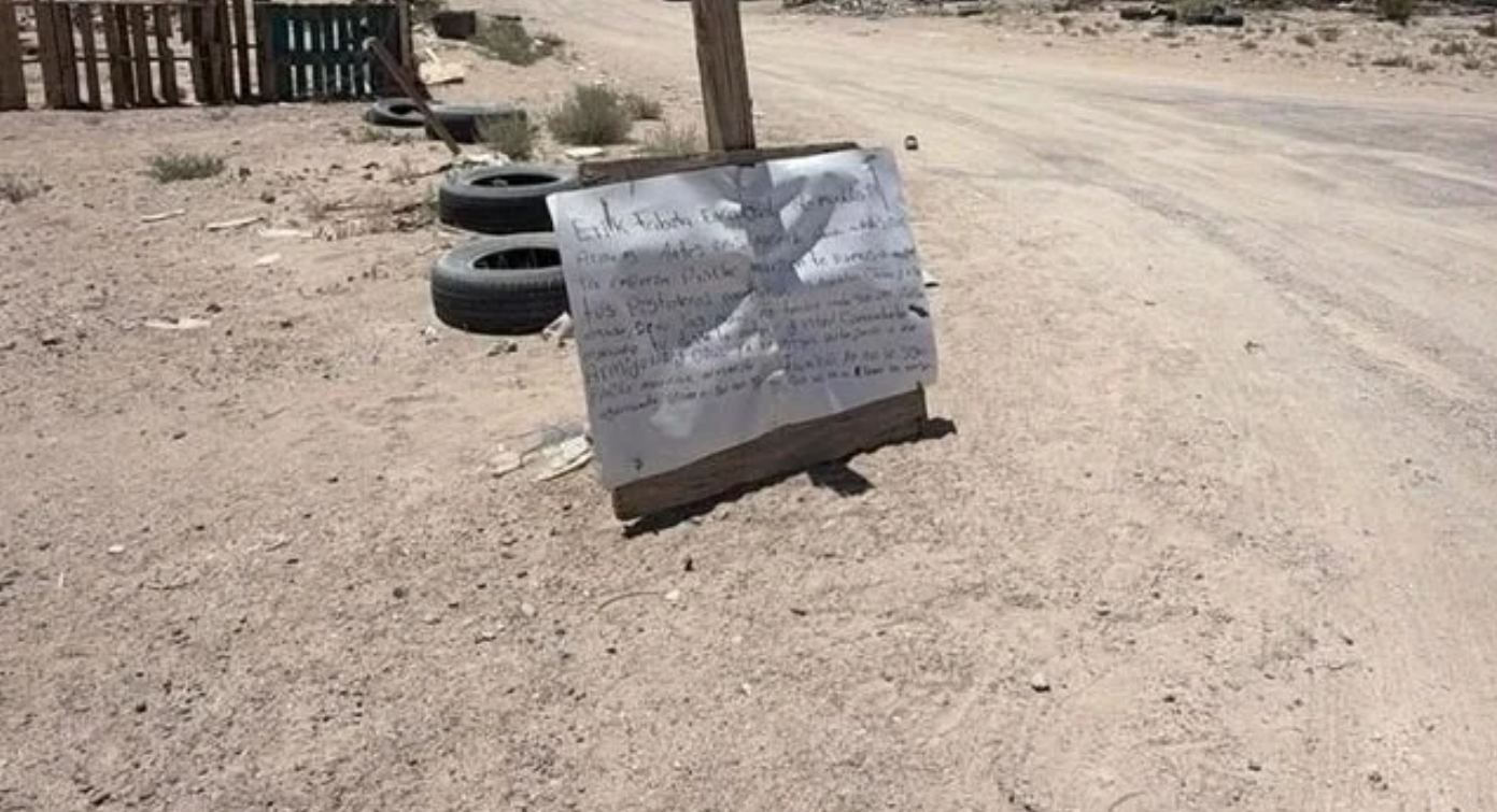 "Las n1ñas no tenían nada que ver"; dejan cartulina con n4rc0mens4je a reo del Cereso 3 1