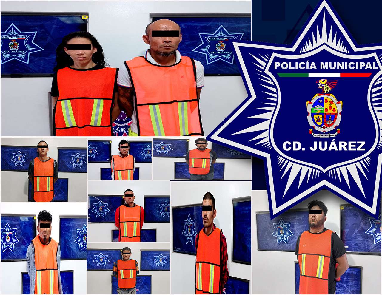 Detienen a 10 personas con órdenes de aprehensión vigentes en Ciudad Juárez