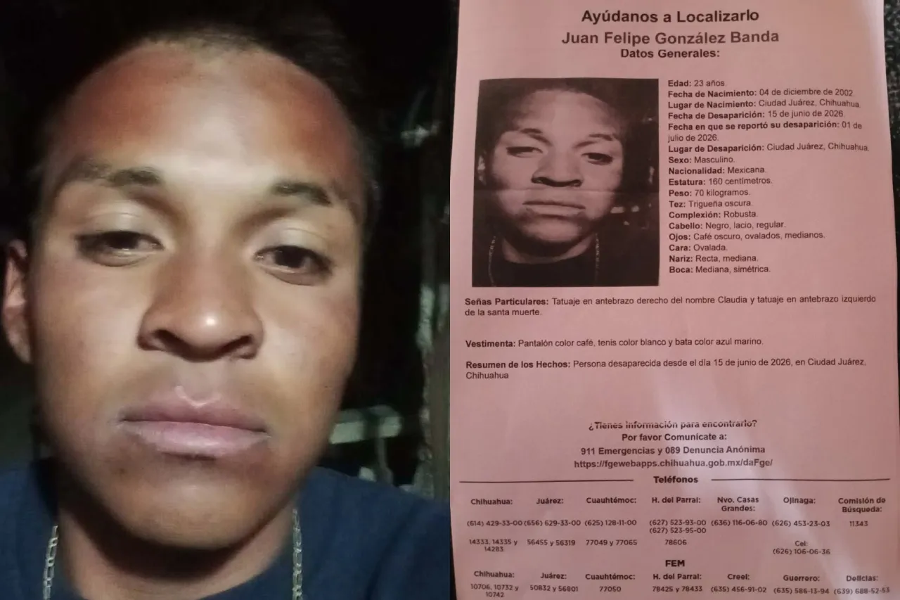 El joven de 23 años fue visto por última vez el pasado 15 de junio; autoridades solicitan apoyo de la ciudadanía para localizarlo.
