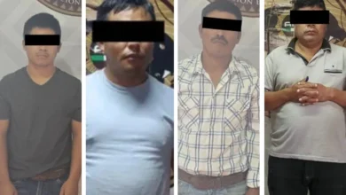 Tres de los detenidos son señalados por pederastia y un cuarto por presunto halconeo; la víctima y su familia permanecen bajo resguardo.