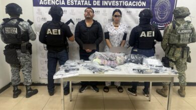 La FGE informó que Gerardo L. G. fue arrestado junto con una mujer durante un cateo en el que participaron la AEI, el Ejército y la Guardia Nacional.