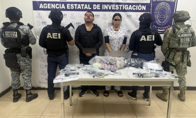 La FGE informó que Gerardo L. G. fue arrestado junto con una mujer durante un cateo en el que participaron la AEI, el Ejército y la Guardia Nacional.