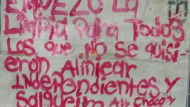 El mensaje fue colocado en la malla perimetral de una estancia infantil en la colonia Praderas del Sur; autoridades iniciaron las investigaciones.