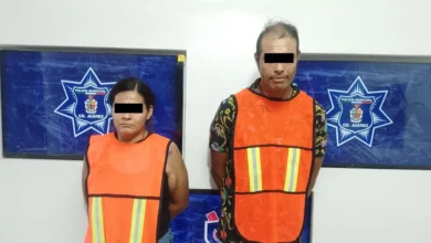 Cae pareja robando equipo de una maquiladora en una carriola en Juárez 49