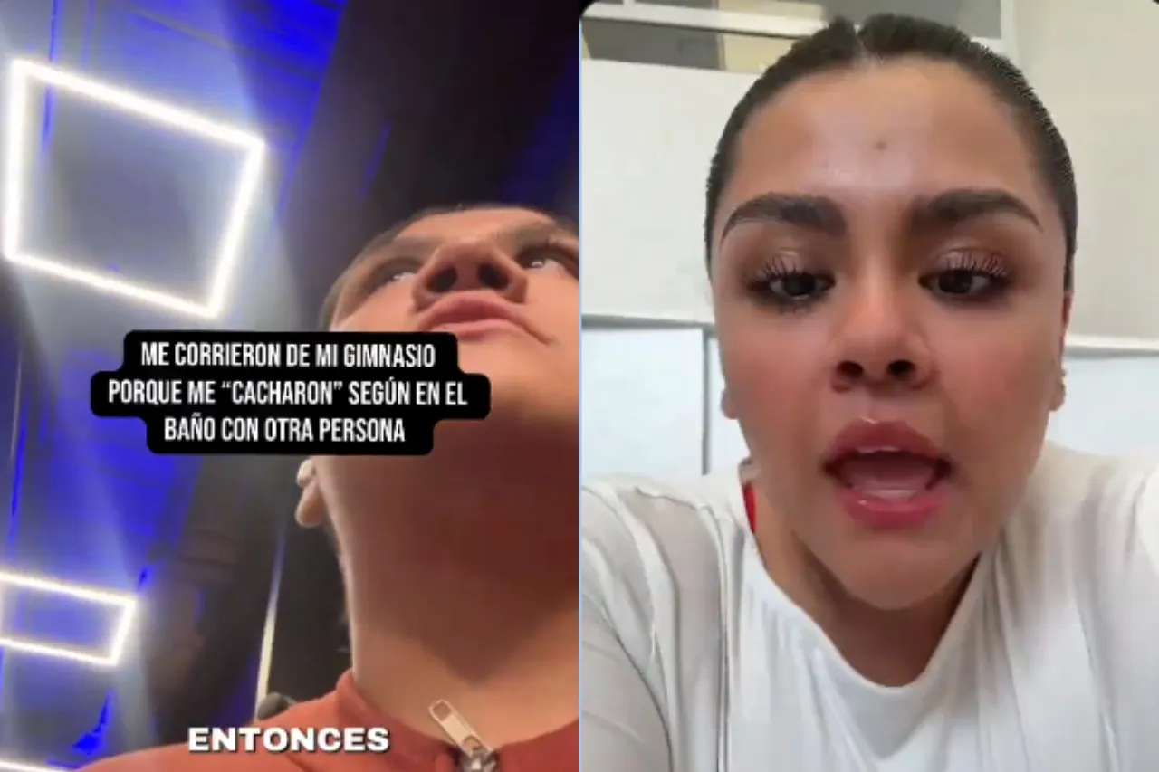 Joven denuncia que la corrieron del gym por 'darse unos besillos' en los baños