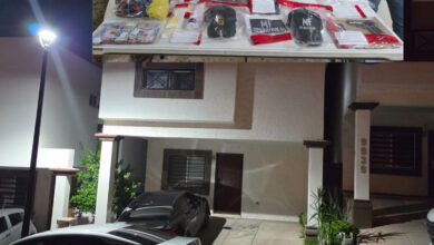 Aseguran dr0ga, 4rma y distintivos de “Operativa 66 MF” 23 El operativo se realizó en una vivienda del fraccionamiento Cerrada Puente de Barqueta; no se reportaron personas detenidas.