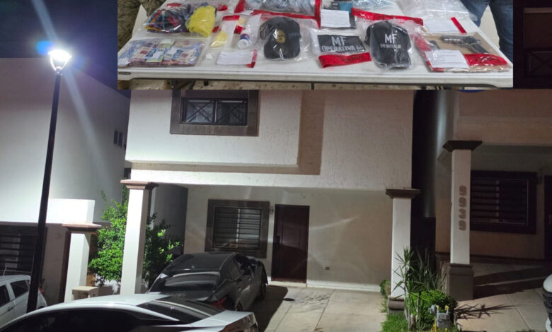 El operativo se realizó en una vivienda del fraccionamiento Cerrada Puente de Barqueta; no se reportaron personas detenidas.