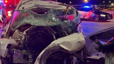 Mu3re copiloto tras ch0que múltiple de una pick up en Loop 375 de El Paso 4