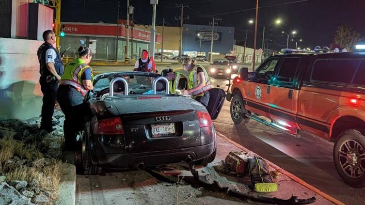 Fuerte choque en la López Mateos deja varios lesionados en Ciudad Juárez